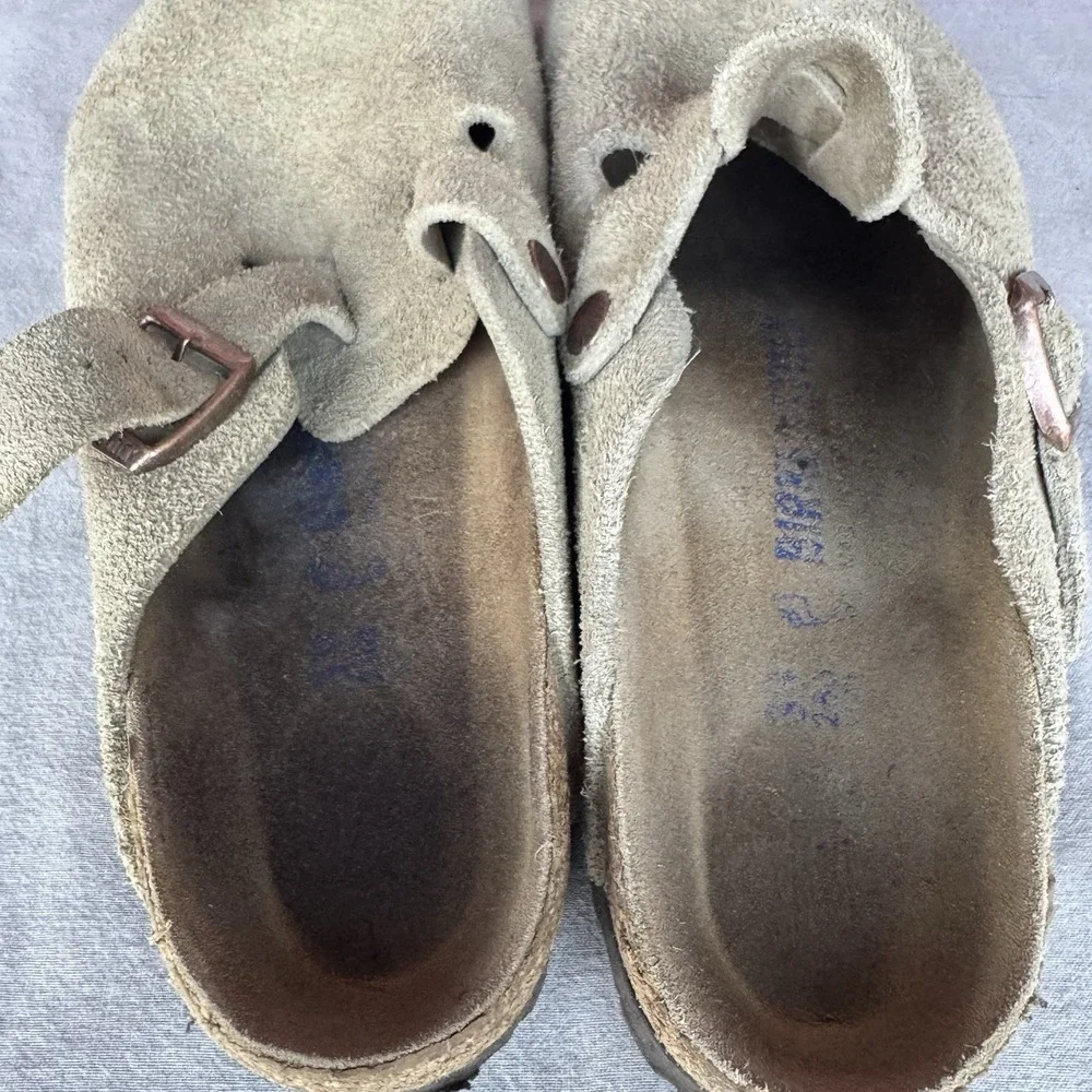 Size 39/W8/M6 - Birkenstock Boston‎ Mule Bone Sandals SFB